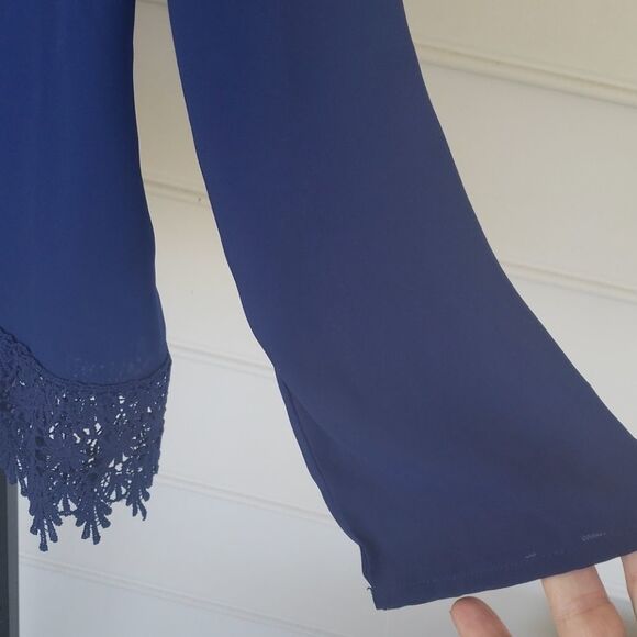 Wishful Park women's blue tunic top size L - Picture 3 of 11